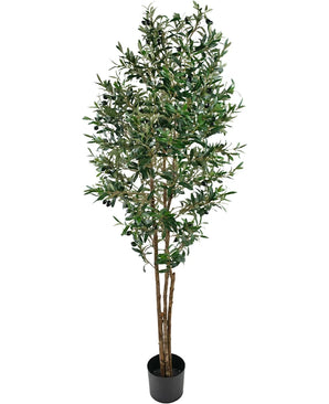 Kunstig Oliventre m/Oliven UV 180 cm