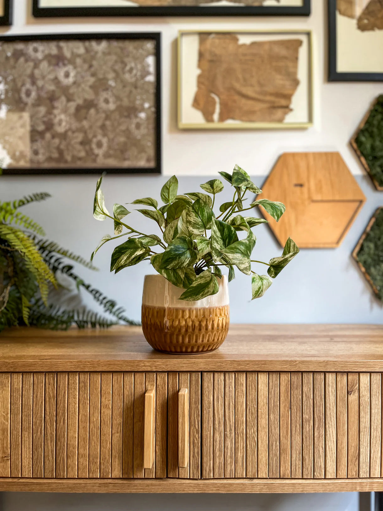 Kunstig Gullranke i Potte UV 25cm