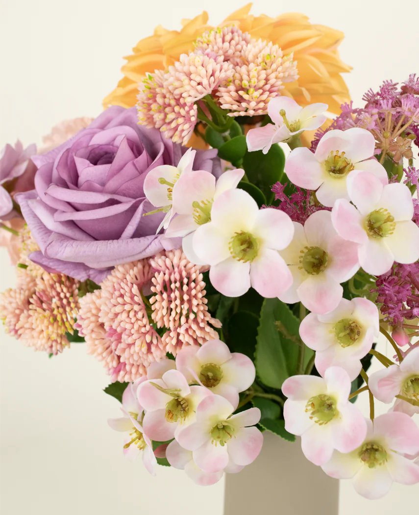 Kunstig Blomsterbukett Peach Delight