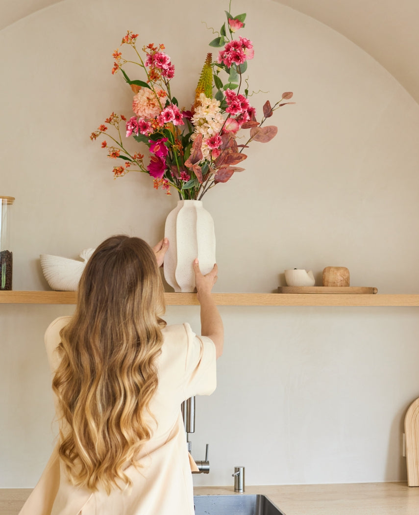 Vase Petal Shade Beige 30 cm