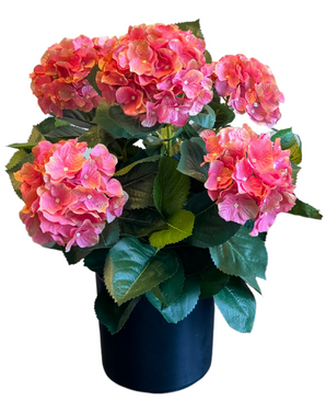 Kunstig Hortensiabusk Rosa 50 cm