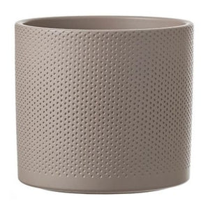Potte Era Lys Grå m/ mønster H17,5cm x D19,5cm