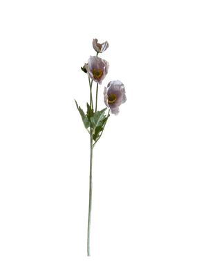 Kunstig Valmueblomst Real Touch Lilla 60cm