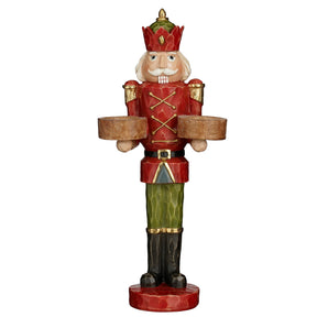 Nøtteknekker Tealight Rød 35 cm