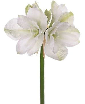 Kunstig Amaryllis Stilk Hvit 75cm