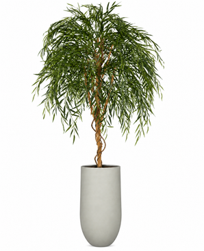 Kunstig Gråtende Piletre 210cm m/ Beige potte
