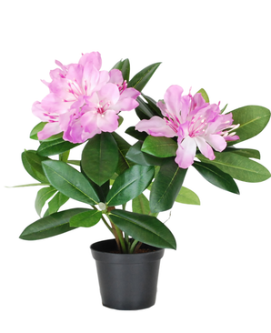 Kunstig Rhododendron Busk Rosa 34cm