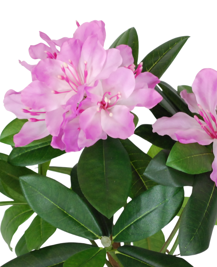 Kunstig Rhododendron Busk Rosa UV 34 cm