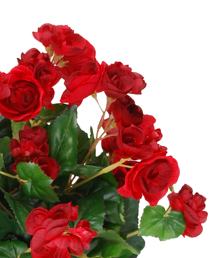 Kunstig Begonia Rød UV 36 cm