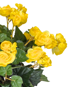 Kunstig Begonia Mørk Gul UV 36 cm