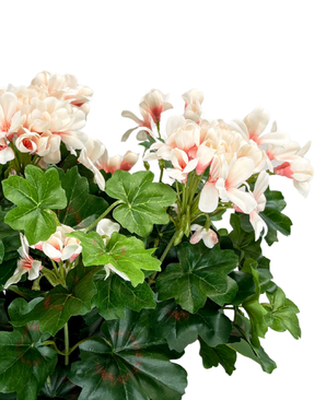 Kunstig Geranium i Potte Krem UV 40 cm