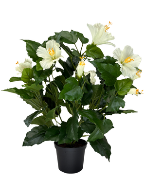 Kunstig Hawaiirose Krem UV 44 cm