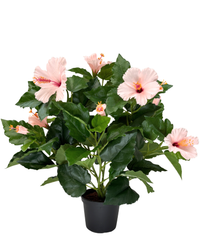 Kunstig Hawaiirose Rosa UV 44 cm