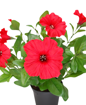 Kunstig Petunia Rød i Potte UV 30 cm