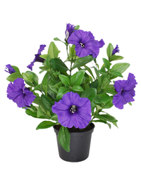 Kunstig Petunia i Potte Lilla UV 30 cm
