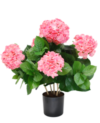 Kunstig Hortensia Deluxe Rosa UV 53 cm