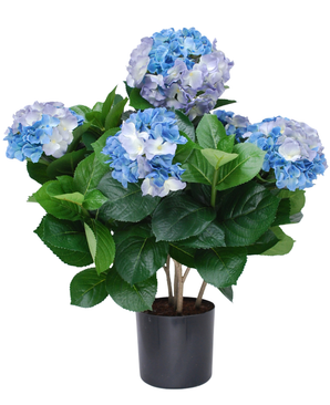 Kunstig Hortensia Deluxe Blå UV 53 cm