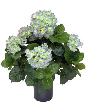 Kunstig Hortensia Deluxe Blå/Gul UV 53 cm