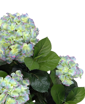 Kunstig Hortensia Deluxe Blå/Gul UV 53 cm