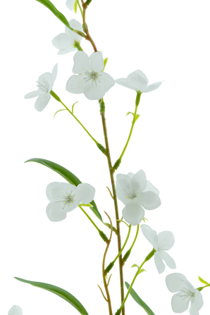 Kunstig Alstroemeria Real Touch Hvit 100 cm
