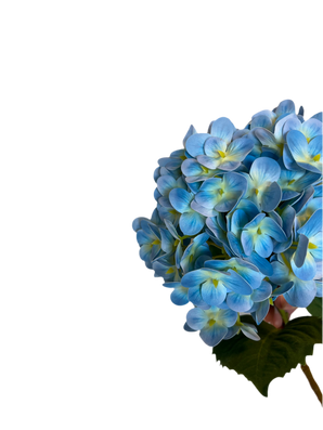 Kunstig Hortensia Real Touch Blå 58cm