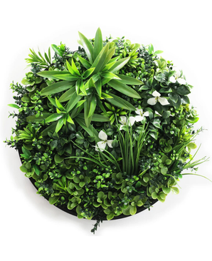Kunstig Plantevegg Dekorasjon Ø50 cm