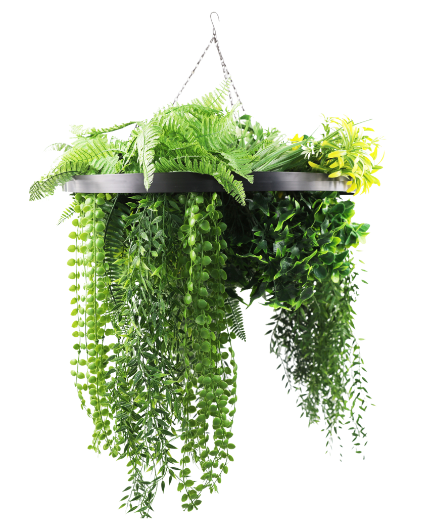 Kunstig Hengende Green Halo Sunshine UV Ø60 cm