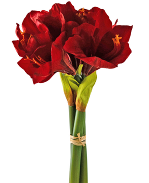 Kunstig Amaryllis Blomsterbukett Rød 36cm