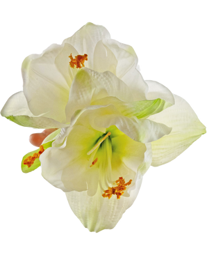 Kunstig Amaryllis Blomst Hvit 66cm