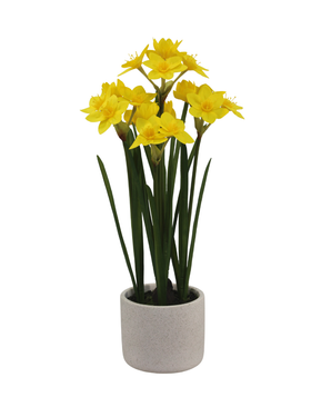 Kunstig Påskelilje i Potte Real Touch Gul 60cm