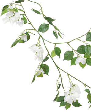 Kunstig Bougainvillea Girlander Hvit 120cm