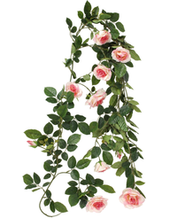 Kunstig Rose Girlander Rosa 180 cm