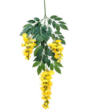 Kunstig Wisteria Gren Gul 93 cm