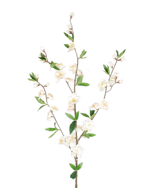 Kunstig Kirsebær Sakura Gren Krem 74cm