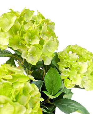 Kunstig Hortensia Busk Grønn UV 50cm