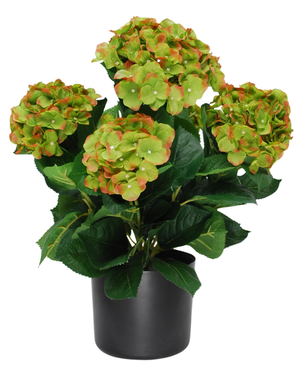Kunstig Hortensia Busk Magical Grønn UV 50cm