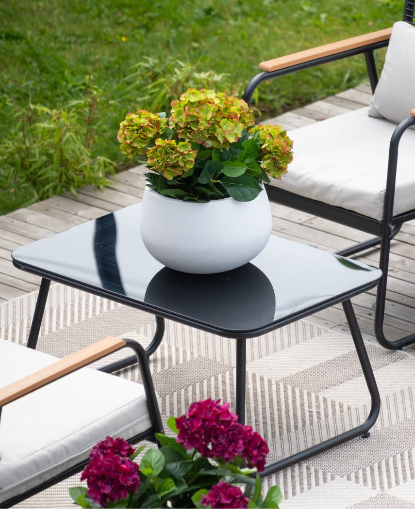 Kunstig Hortensia Busk Magical Grønn UV 50cm