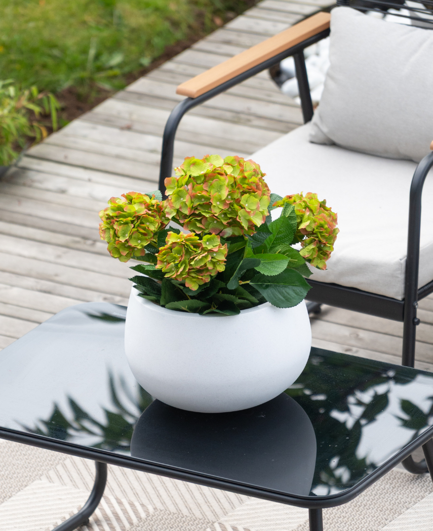 Kunstig Hortensia Busk Magical Grønn UV 50cm
