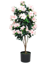 Kunstig Azalea Tre Lys Rosa 105cm