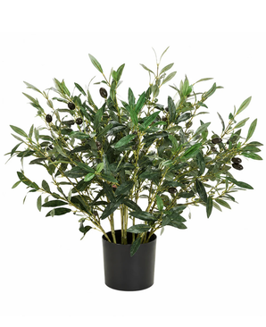 Kunstig Olivenbusk m/Oliven UV 50 cm