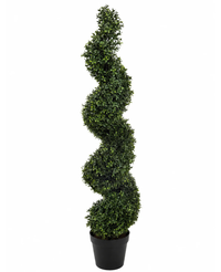 Kunstig Buksbom Spiral Deluxe UV 120 cm