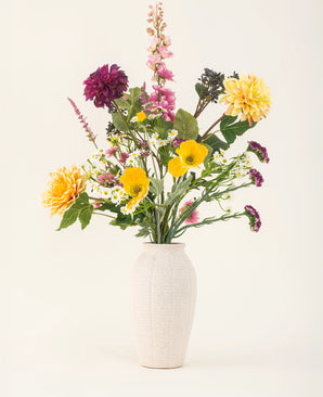 Kunstig silkeblomsterbukett Daisy Daydream