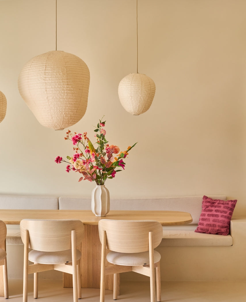 Kunstig Blomsterbukett Wild Peach 95 cm