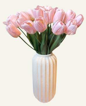Kunstig Tulipanbukett Rosa 50cm