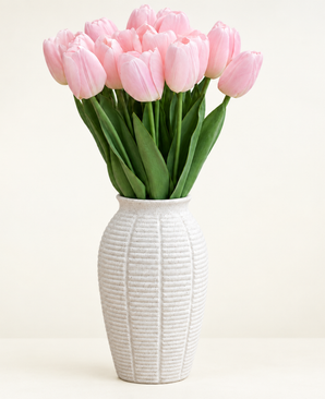 Kunstig Tulipanbukett Rosa 50cm