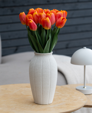Kunstig Tulipanbukett Oransje 50cm