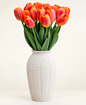 Kunstig Tulipanbukett Oransje 50cm