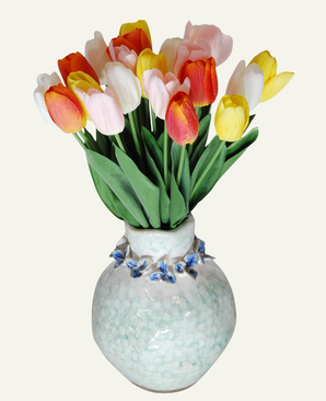 Kunstig Tulipanbukett Vårmiks 50cm