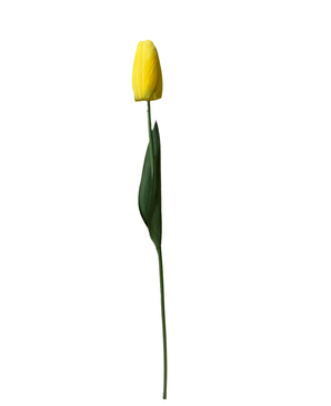 Kunstig Tulipan Real Touch Gul 45 cm