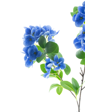 Kunstig Hortensia Gren Real Touch Blå 80cm